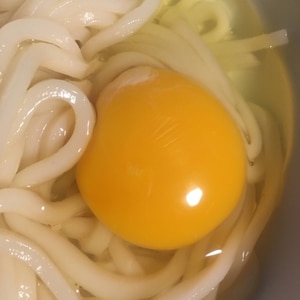 冷凍うどんでズボラ飯⭐釜玉うどん